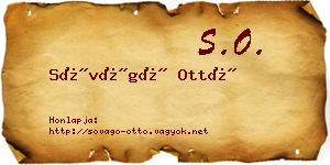 Sóvágó Ottó névjegykártya