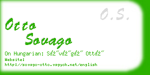 otto sovago business card